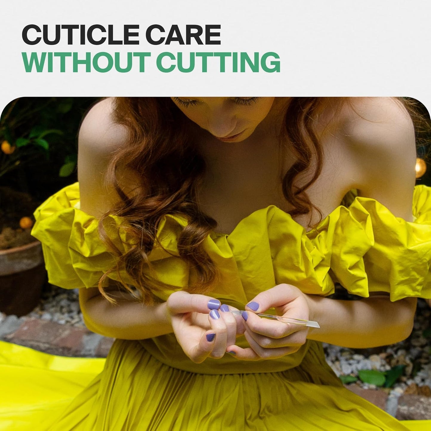 Glass Cuticle Stick - Ethically Made in Czech Republic - Cuticle Pusher & Remover, Callous & Dry Skin Fingertip File, Nail Shaper