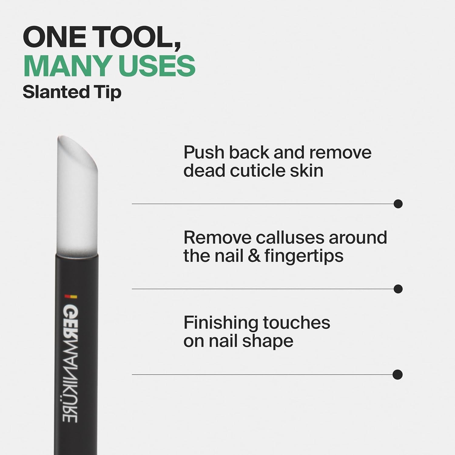 Glass Cuticle Stick - Ethically Made in Czech Republic - Cuticle Pusher & Remover, Callous & Dry Skin Fingertip File, Nail Shaper